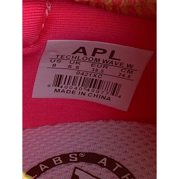 NEW APL SNEAKERS WOMENS 8 TECHLOOM WAVE ENERGY YELLOW ORANGE MAGENTA MELANGE - Picture 3 of 11